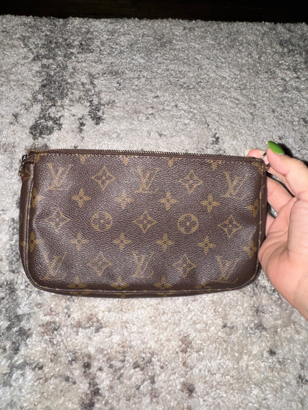 Louis Vuitton Vintage Monogram Canvas Pochette Accessories-VINTAGE